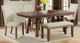 Elements International Jax 6-Piece Cherry/Cream/Walnut Upholstered Dining Set-4