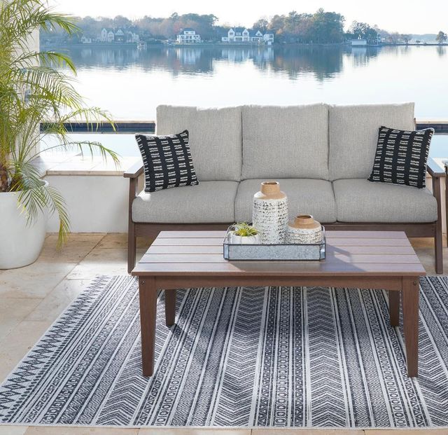 Signature Design by Ashley® Emmeline 2-Piece Beige/Brown Outdoor Seating Set-3
