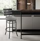Armen Living Tatyana Gray/Matte Black 30'' Bar Stool-1