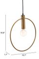 Zuo Modern Irenza Gold Ceiling Lamp-4