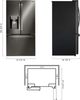 LG 26.2 Cu. Ft. PrintProof™ Black Stainless Steel French Door Refrigerator-4