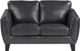 Homelegance® Spivey Dark Gray Leather Loveseat-2
