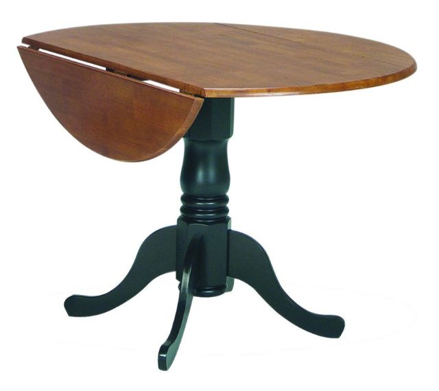 John Thomas Furniture® Dining Essentials Cherry Round Drop Dining Table ...