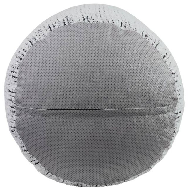 Homelegance® Easley Black/White Cylindrical Pouf-3