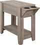 Monarch Specialties Inc. Dark Taupe 23"H Accent Table with a Glass Holder-0