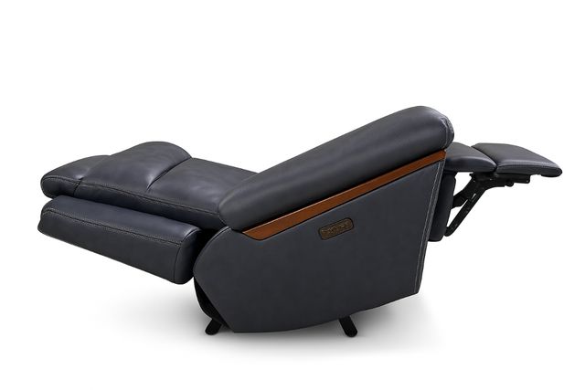 Navy Leather Power Reclining Sofa-2