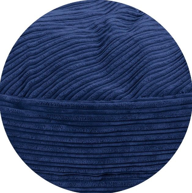 CordaRoy's® Nest Navy Terry Corduroy Full Bean Bag Cover with Pillow-0
