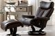 Stressless® by Ekornes® Customizable Magic Large Manual Recliner and Ottoman with Classic Base-1