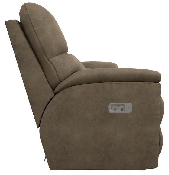 La-Z-Boy® Brooks Mushroom Power Reclining Loveseat with Console, Headrest, and Lumbar-2