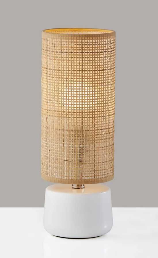 Adesso® Sheffield White Table Lantern-1