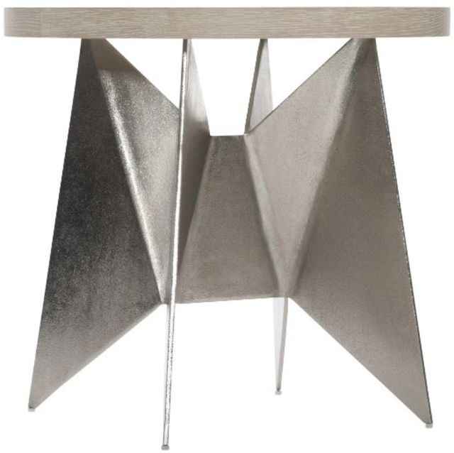 Bernhardt Solaria Dune Side Table with Nickel Base-0