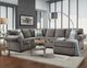 Affordable Furniture 3050 2-Piece Charisma Smoke U-Shaped Sectional-1
