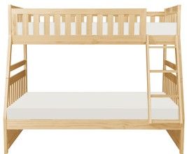 Mazin Furniture Bartly Natural Twin/Full Bunk Bed-1