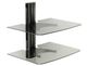 Sanus® Foundations Vertical Series Audio Video Wall-Mount Shelf-Black-1