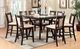 Furniture of America® Brent 2-Piece Dark Cherry/Ivory Counter Chair Set-1