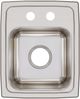 Elkay Lustertone® Classic Lustrous Satin 13" x 16" x 7-5/8" 2-Hole Single Bowl Drop-In Sink-1