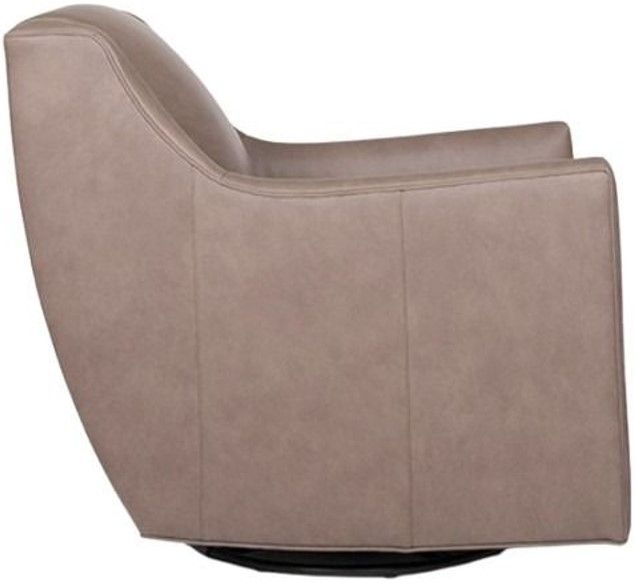 Smith Brothers Customizable 549 Collection Leather Swivel Chair-1