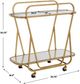 Uttermost® Swain Brass Serving Cart-2