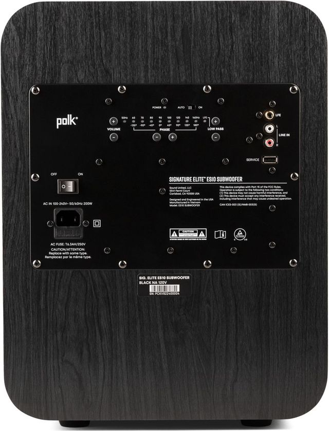 Polk Audio® Signature Elite 10" Black Powered Subwoofer-4