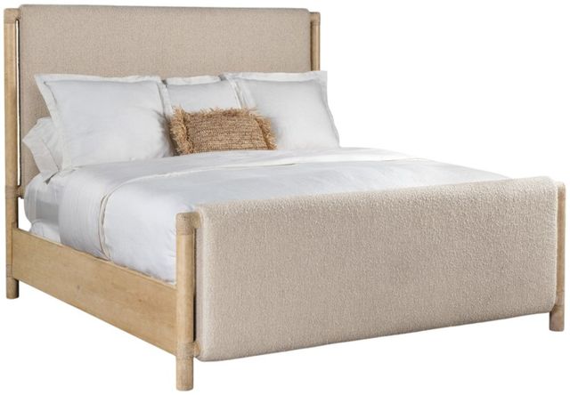 Hooker® Furniture Retreat Dune/Neo Cream King Upholstered Panel Bed-0