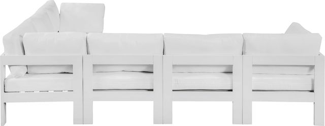 Meridian Furniture Nizuc 6-Piece White Outdoor Patio Modular Sectional Set-2