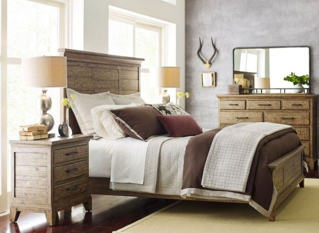 Kincaid® Plank Road Stone California King Panel Bed-1