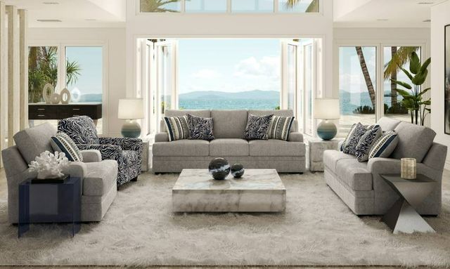 Hughes Furniture® 8825 Pandora Dove Loveseat-1