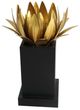 A & B Home Black/Gold Candle Holder -0