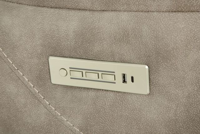 HomeStretch Skywalker Fog Double Power Reclining Sofa-2