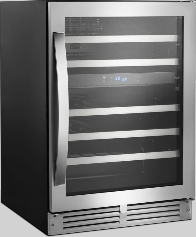 Whirlpool® 24" Stainless Steel Undercounter Wine Cooler-1