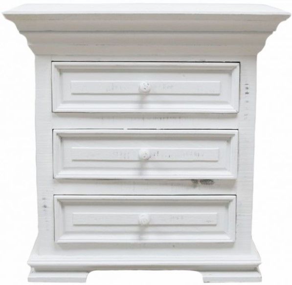 Million Dollar Rustic Claudia White Night Stand-0