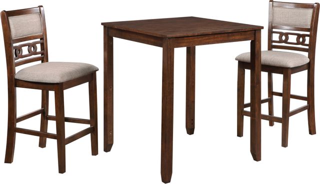 New Classic® Home Furnishings Gia 3-Piece Cherry Counter Height Dining Set-0