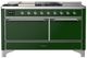 Ilve® Majestic III 60" Emerald Green Pro Style Dual Fuel Liquid Propane Range with Solid Door and Chrome Trim-0