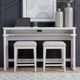 Liberty Furniture Berkley Square 3-Piece Linen/Taupe Console Bar and Stool Set-1