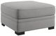Emerald Home Analiese Light Gray Ottoman-0