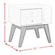 Elements International Sade Walnut 1-Drawer Nightstand-2