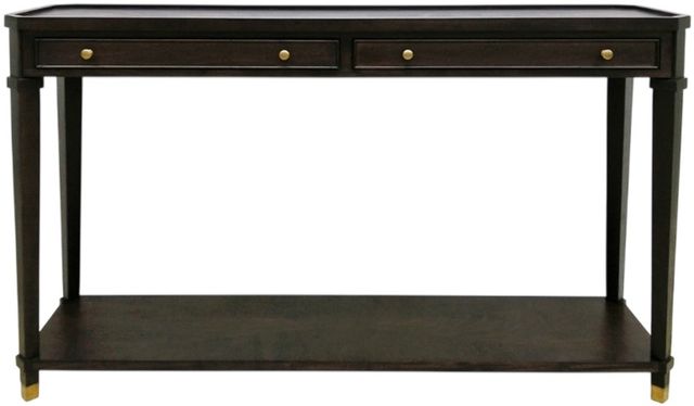 Crestview Collection Carrington Stained Dark Brown Console Table-0
