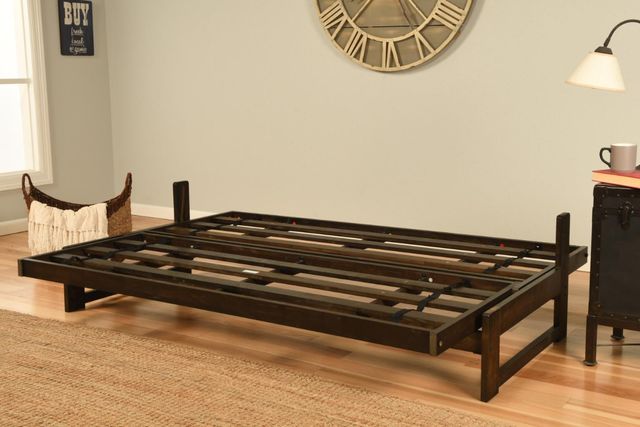 Kodiak Furniture Aspen Twill Gray/Reclaim Mocha Full Futon with Mattress-3