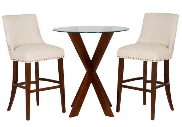 Powell® Auden 3-Piece Espresso/Natural Pub Set-0