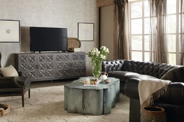 Hooker® Furniture Beaumont Shale Entertainment Console-1
