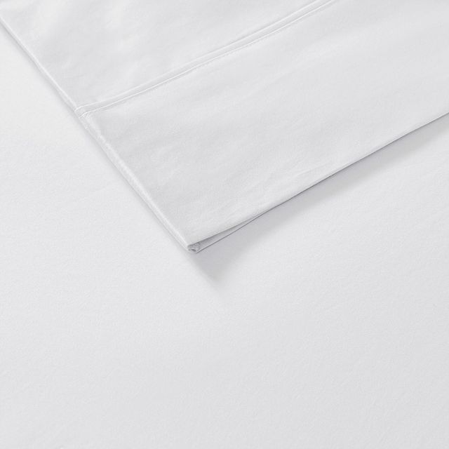 Olliix by Madison Park 525 Thread Count White King Cotton Rich Sheet Set-3