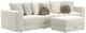 Jackson Furniture Jazzy 4-Piece Bone Small Spaced Sectional with Storage Ottoman-0