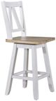 Liberty Furniture Lindsey Farm Sandstone/Weathered White Counter Height Swivel Chair-0