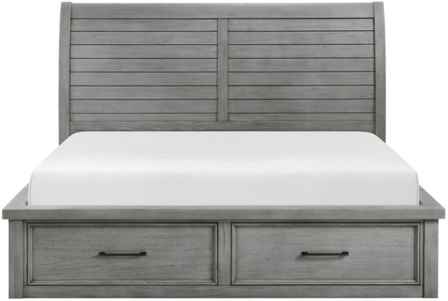 Homelegance® Logandale Antique Gray Queen Storage Sleigh Bed-2