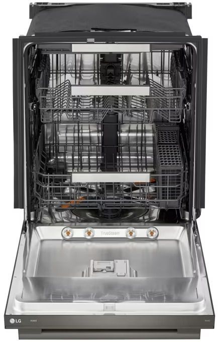 LG 24" PrintProof™ Black Stainless Steel Top Control Built In Dishwasher-1