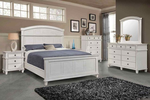 Coaster® Carolina 4-Piece Antique White King Bedroom Set-0