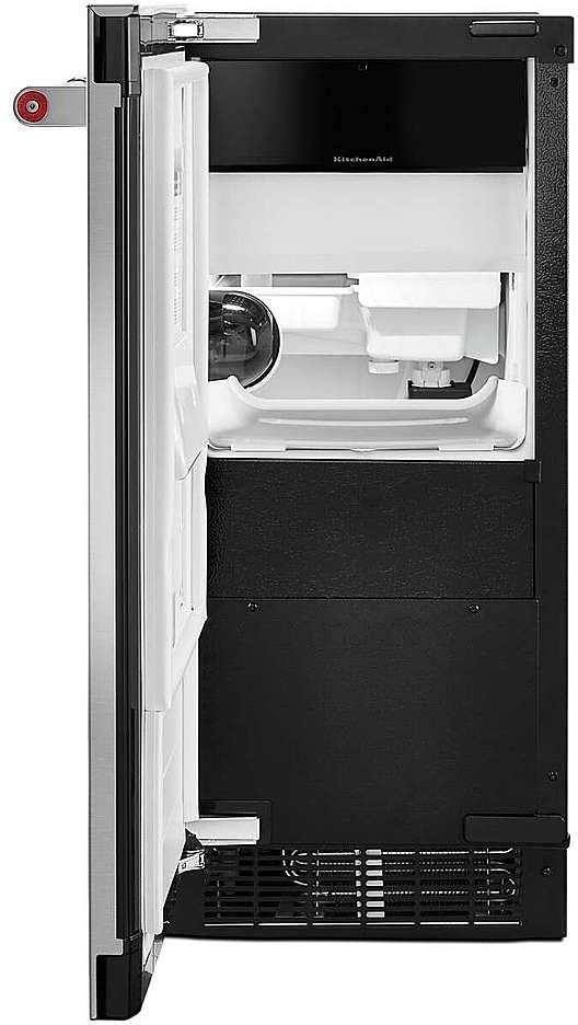 KitchenAid® 15" Stainless Steel with PrintShield™ Finish Automatic Ice Maker-3