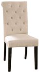 Furniture of America® Alfred 2-Piece Antique Black/Ivory Side Chair Set-0