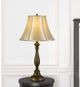 Cal® Lighting & Accessories Meath Antique Brass/Off-White Table Lamp-2