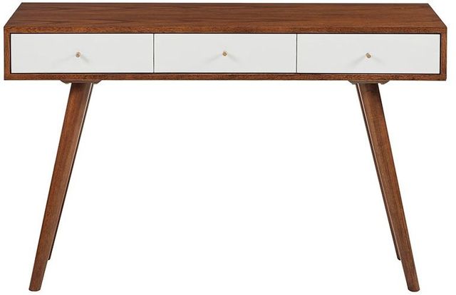 Olliix by Madison Park White/Pecan Rigby Writing Desk-0